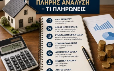 Τα έξοδα αγοράς ακινήτου: πλήρης ανάλυση – Τι πληρώνεις;